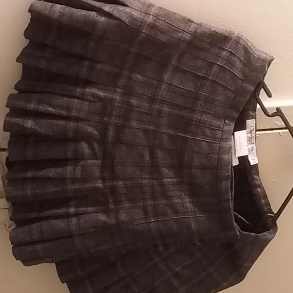Christian Dior wool wrap skirt